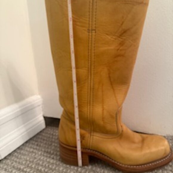 Frye Campus Banana Leather Boots Women Size 7 - Picture 7 of 7